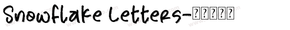 Snowflake Letters字体转换